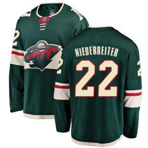 Herren Minnesota Wild Eishockey Trikot Nino Niederreiter #22 Breakaway Grün Fanatics Branded Heim